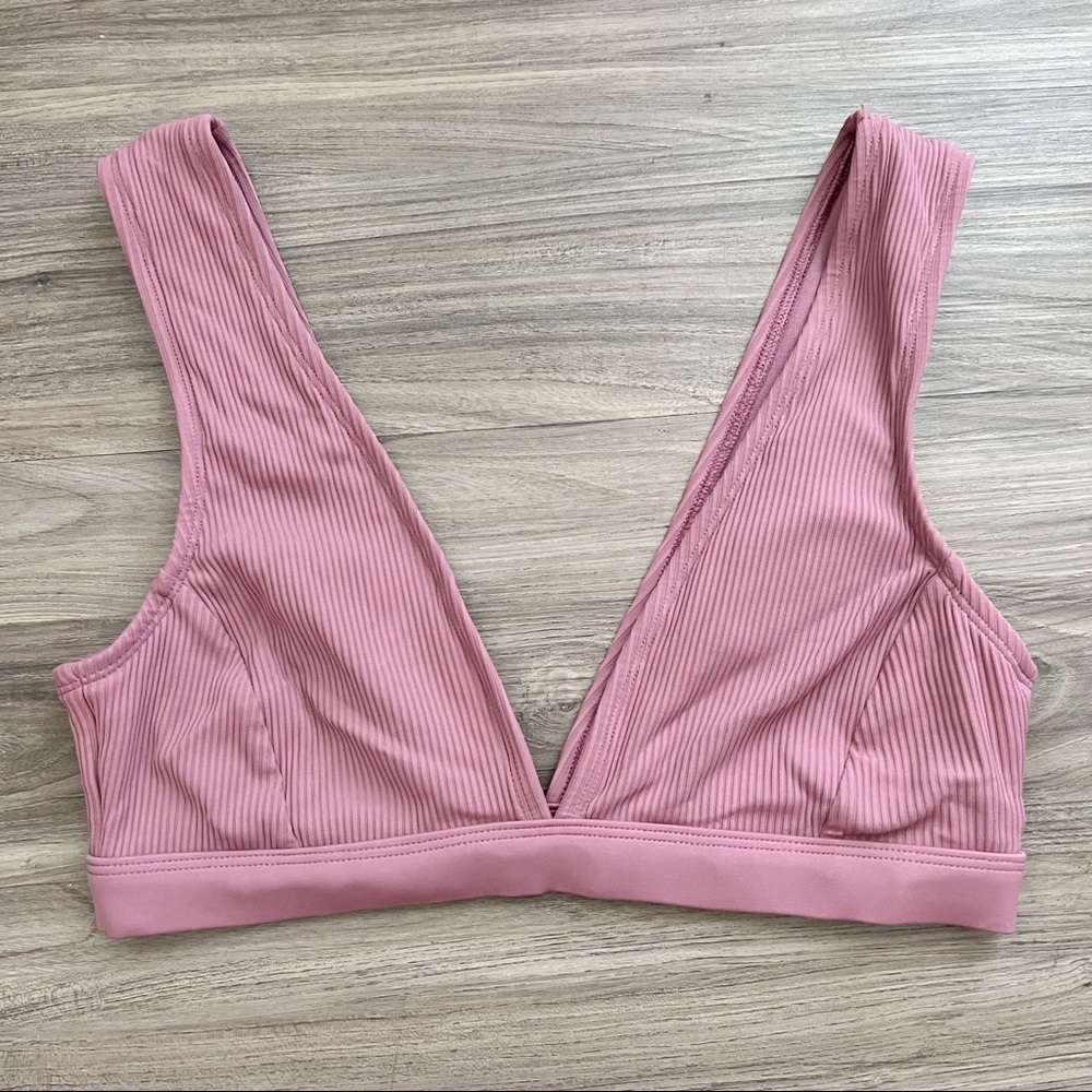 Body Glove Ribbed Cloud Rumor V Neck Swim Top